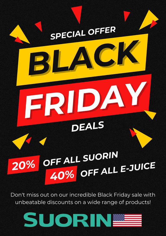 Suorin Black Friday Cyber Monday Deals
