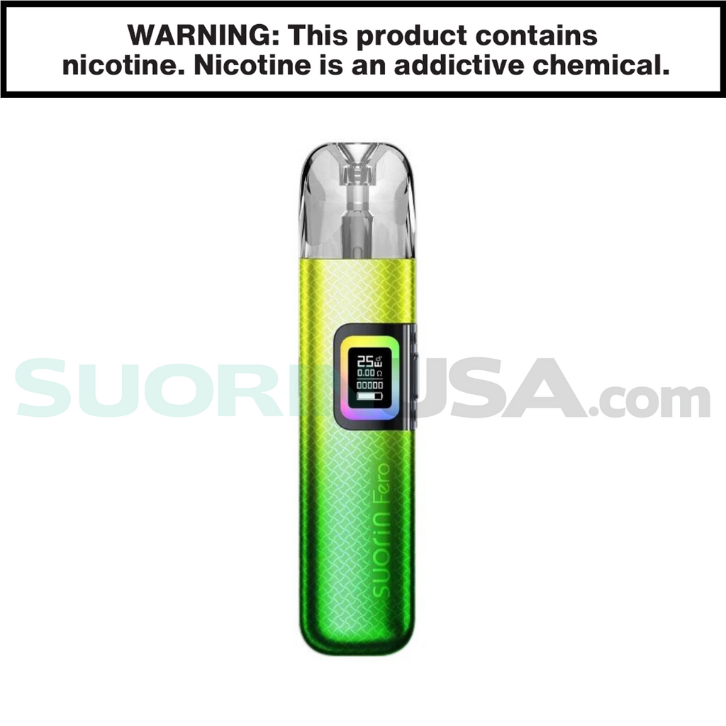 Suorin Fero Vape Pod System - Ganja Green Suorin Fero Vape Pod System - Ganja Green