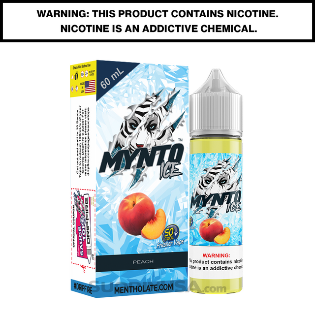 Mynto Ice Peach Regular Nicotine 60mL