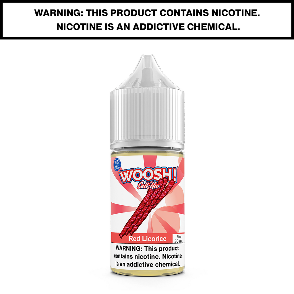 Red Licorice Woosh Vape eJuice Salt Nic 30mL 45mg SUSA