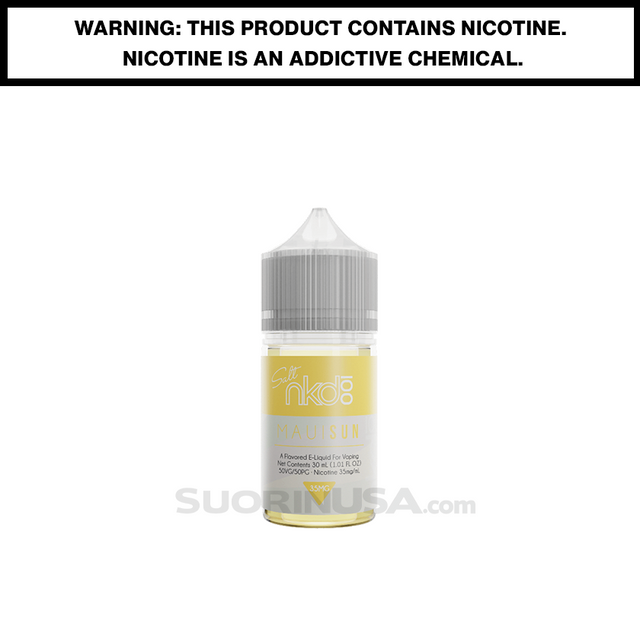 Maui Sun Naked 100 Vape eJuice Salt Nic