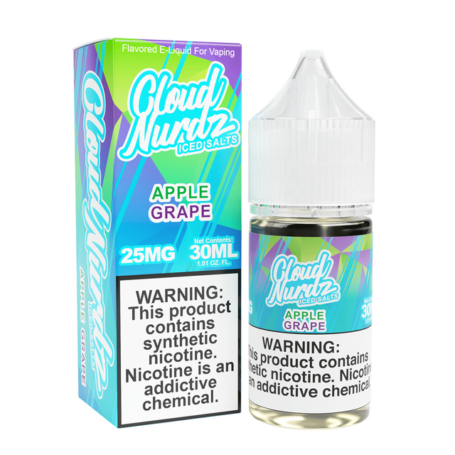 Iced Apple Grape Salt Nic E-Juice by Cloud Nurdz - 30mL