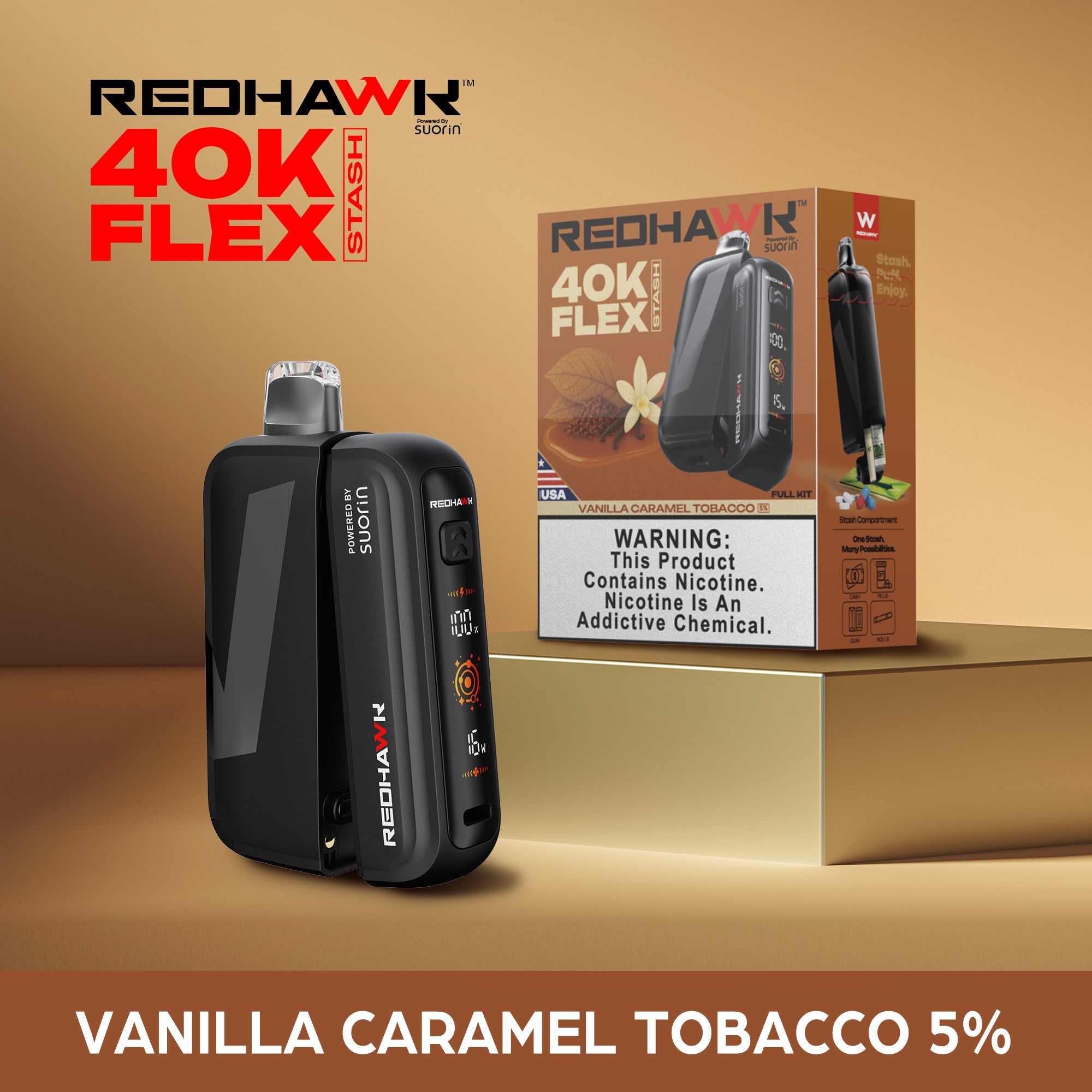 RedHawk Vanilla Caramel Tobacco Device