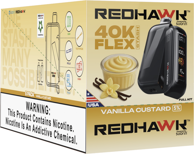 vanilla custard vape disposable RedHawk 40K FLEX Stash Disposable Vape 40K Puff vanilla custard vape disposable RedHawk 40K FLEX Stash Disposable Vape 40K Puff