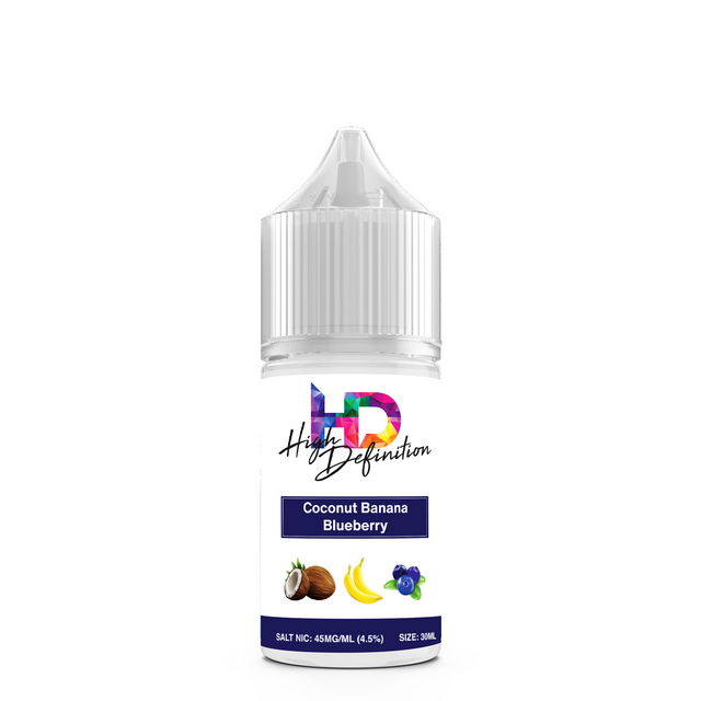 High Nic Vape Juice Hi Def - Coconut Banana Blueberry 30mL Salt Nic Best High VG Vape Juice for Clouds 2025 - My Vape Review High Nic Vape Juice Hi Def - Coconut Banana Blueberry 30mL Salt Nic Best High VG Vape Juice for Clouds 2025 - My Vape Review