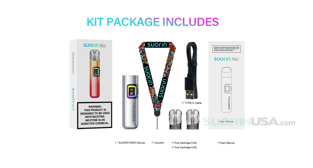 Suorin Fero Vape Pod System - Lipstick Suorin Fero Vape Pod System - Lipstick