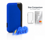 Wallet Pod System Electric Blue device size comparison
