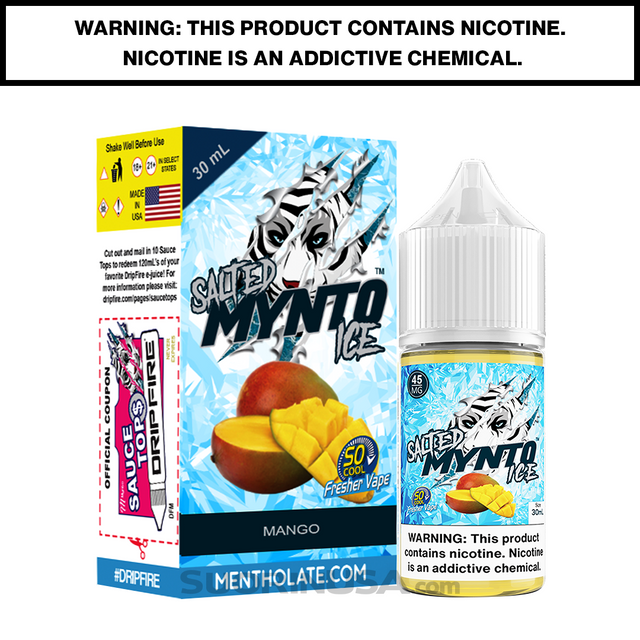 Mynto Ice Mango Salt Nic 30mL Vape