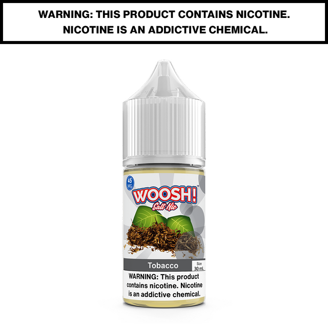Tobacco Woosh Vape eJuice Salt Nic