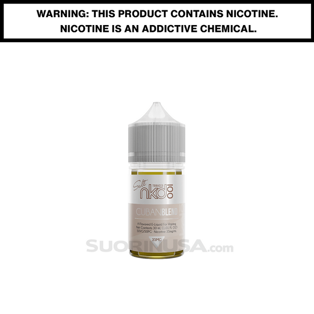 Cuban Blend Naked 100 Vape eJuice Salt Nic