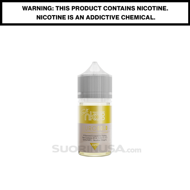 Euro Gold Naked 100 Vape eJuice Salt Nic