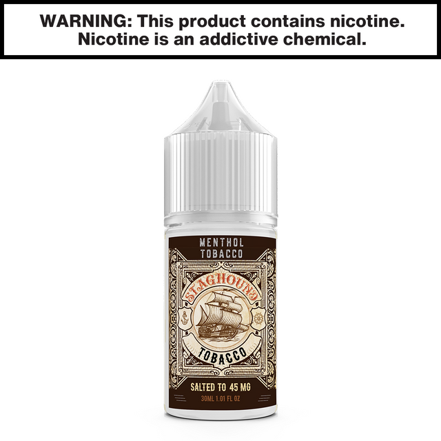 Staghound Menthol Tobacco 30ml Salt Nic