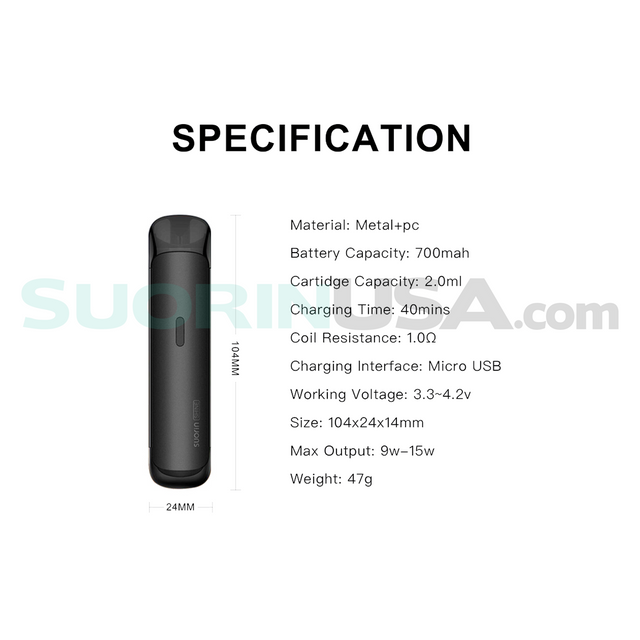 Suorin Shine Black Specs