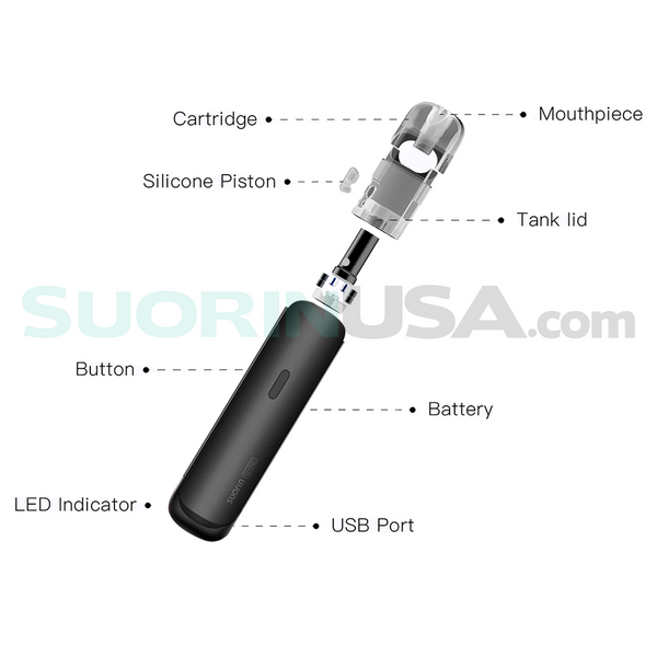 Suorin Shine BLACK - Pod System 13W | SuorinUSA.com